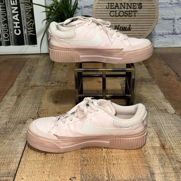 Nike Court Legacy Lift Shoes DM7590 600 Light Soft Pink Sail Size 9 - Picture 3 of 10